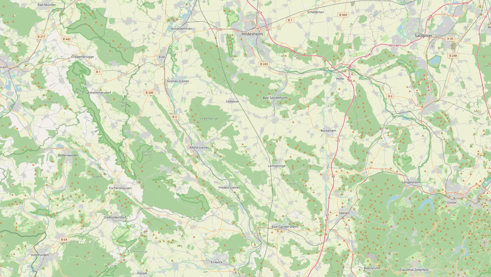 Karte: 20-km-Einzugsgebiet von David Schneider IT-Service rund um Adenstedt/Sibbesse im Landkreis Hildesheim