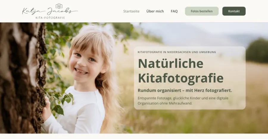 Screenshot der Website katja-jacobs.de